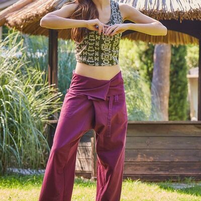 Pantalon de pêcheur thaïlandais violet