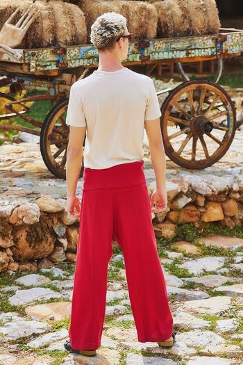 Pantalon de pêcheur thaïlandais rouge 5
