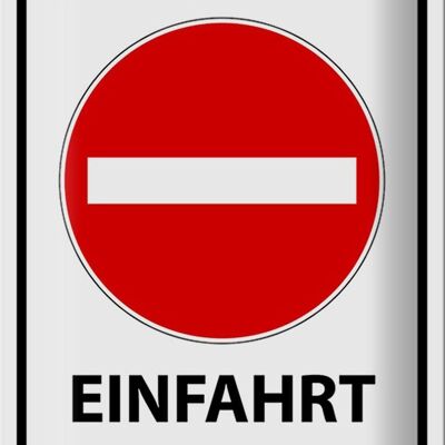 Blechschild Hinweis 20x30cm Baustelle Einfahrt verboten