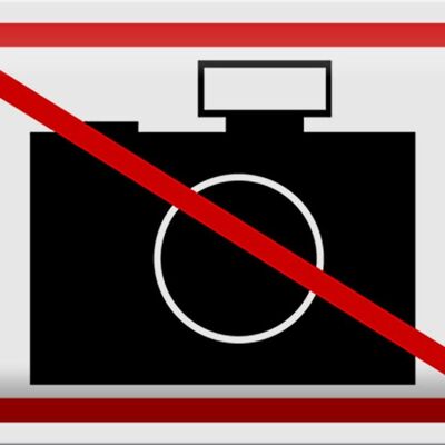 Blechschild Hinweis 30x20cm Fotografieren verboten