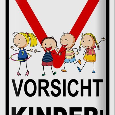 Blechschild Warnschild 20x30cm Vorsicht Kinder