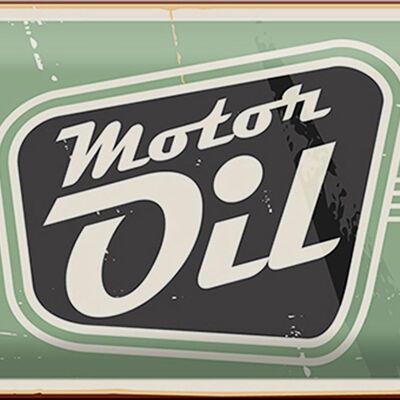 Blechschild Retro 30x20cm Motor oil Motoröl Auto