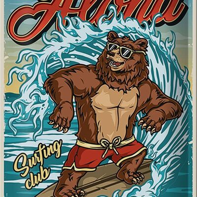 Cartel de chapa Surf 20x30cm Aloha California Summer Sports