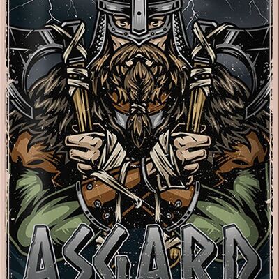 Cartel de chapa Vikingo 20x30cm Asgard Nordic Heritage