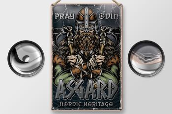 Plaque en tôle Viking 20x30cm Asgard Nordic Heritage 2