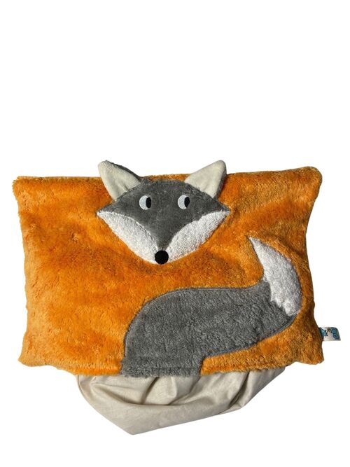 Öko/Bio Kuschelkissen Fuchs (orange) ,100 % kbA-Baumwolle