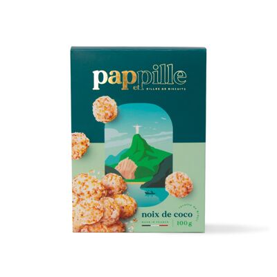 Billes de Biscuits Sucrées Pap et Pille Noix de Coco 100 g