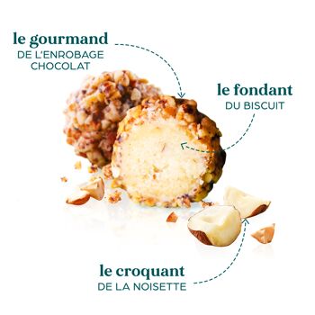 Billes de Biscuits Sucrés Pap et Pille Noisette 100 g 2