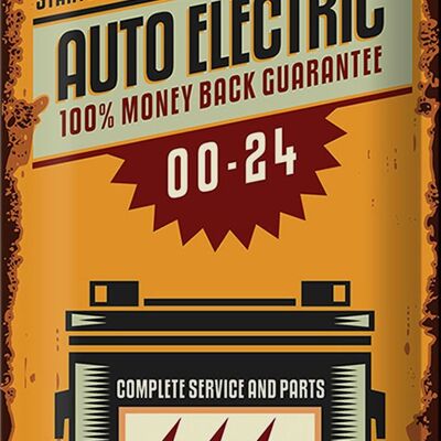 Metal sign Retro 20x30cm Auto Electric 00-24 service parts