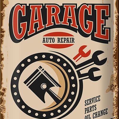 Metal sign Retro 20x30cm Garage auto repair service 00-24