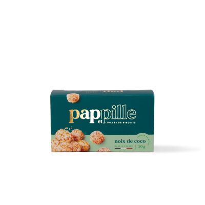 Pap and Pille Bolitas de galleta dulce de coco 30 g (CHR)