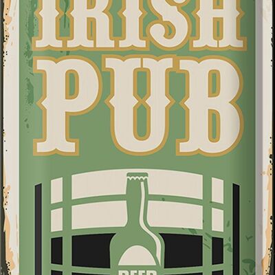Cartel de chapa Retro 20x30cm Pub irlandés cerveza cerveza