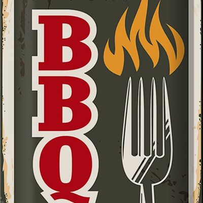 Tin sign Retro 20x30cm fresh BBQ Premium Quality meat