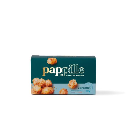 Billes de Biscuits  Sucrés Pap et Pille Caramel 30 g (CHR)