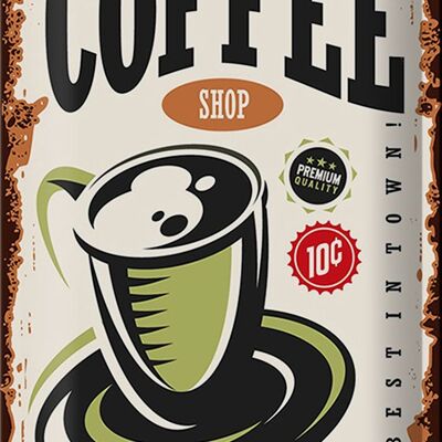 Blechschild Retro 20x30cm Kaffee Coffee Shop premium