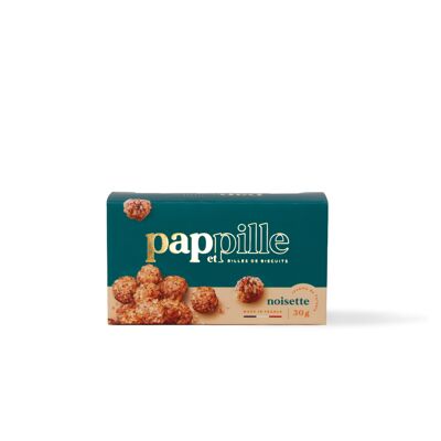 Billes de Biscuits Sucrés Pap et Pille Noisette 30 g (CHR)