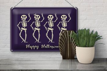 Plaque en tôle Halloween 30x20cm Happy Halloween Festival 3