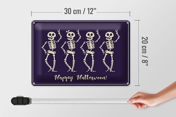 Plaque en tôle Halloween 30x20cm Happy Halloween Festival 4