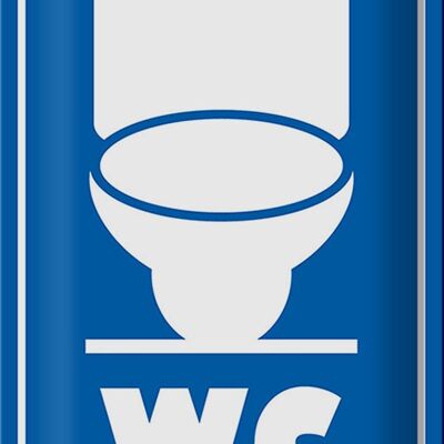 Blechschild Hinweis 20x30cm WC Piktogramm Toilette