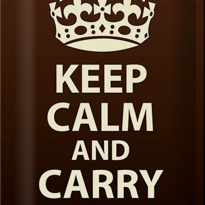 Blechschild Spruch 20x30cm Keep Calm and carry a wand