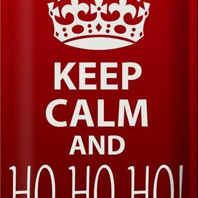 Blechschild Spruch 20x30cm Keep Calm and Ho Ho Ho Christmas