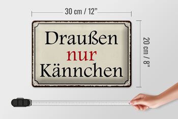 Plaque en tôle indiquant 30x20 cm à l'extérieur uniquement Kännchen Cafe 4