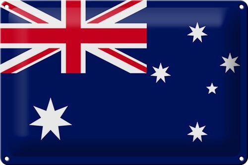 Blechschild Flagge Australien 30x20cm Flag of Australia
