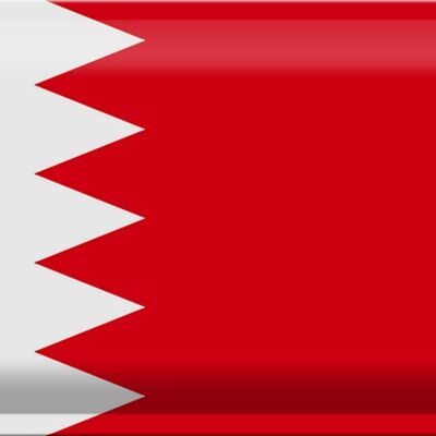 Blechschild Flagge Bahrain 30x20cm Flag of Bahrain Fahne