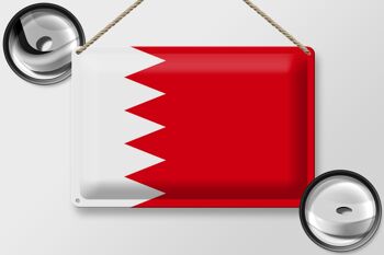 Drapeau en étain de Bahreïn, 30x20cm, drapeau de Bahreïn 2