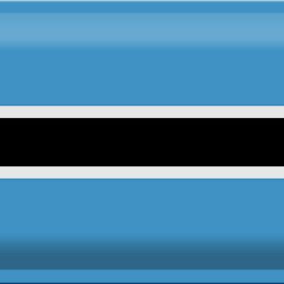 Blechschild Flagge Botswana 30x20cm Flag of Botswana