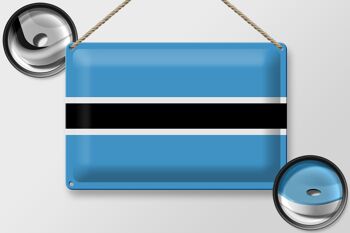 Signe en étain drapeau du Botswana 30x20cm drapeau du Botswana 2
