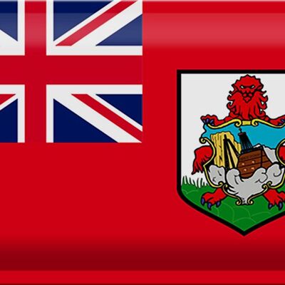 Cartel de chapa Bandera de Bermudas 30x20cm Bandera de Bermudas