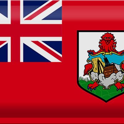 Blechschild Flagge Bermuda 30x20cm Flag of Bermuda