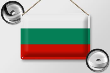 Signe en étain drapeau Bulgarie 30x20cm drapeau de la Bulgarie 2