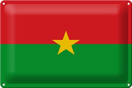Blechschild Flagge Burkina Faso 30x20cm Flag Burkina Faso