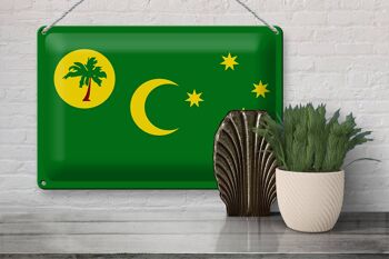 Drapeau en étain des îles Cocos, 30x20cm, drapeau des îles Cocos 3