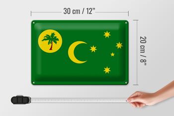 Drapeau en étain des îles Cocos, 30x20cm, drapeau des îles Cocos 4