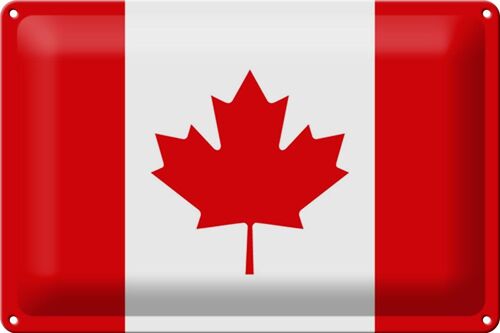 Blechschild Flagge Kanada 30x20cm Flag of Canada