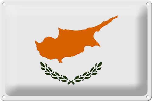 Blechschild Flagge Zypern 30x20cm Flag of Cyprus