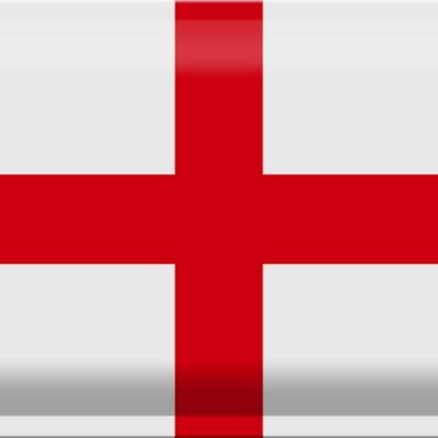 Targa in metallo Bandiera Inghilterra 30x20 cm Bandiera dell'Inghilterra