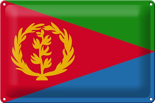 Blechschild Flagge Eritrea 30x20cm Flag of Eritrea