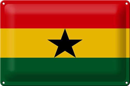 Blechschild Flagge Ghana 30x20cm Flag of Ghana
