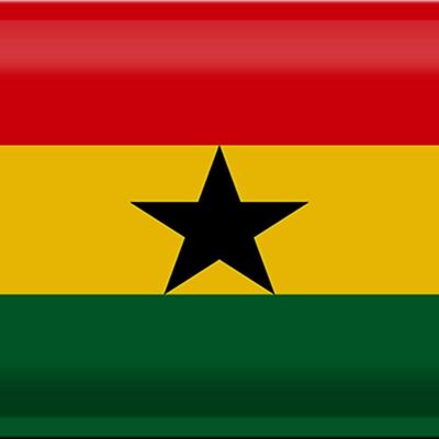 Blechschild Flagge Ghana 30x20cm Flag of Ghana