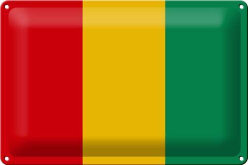 Blechschild Flagge Guinea 30x20cm Flag of Guinea