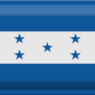 Cartel de chapa Bandera de Honduras 30x20cm Bandera de Honduras