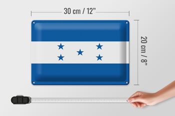 Drapeau en étain du Honduras, 30x20cm, drapeau du Honduras 4