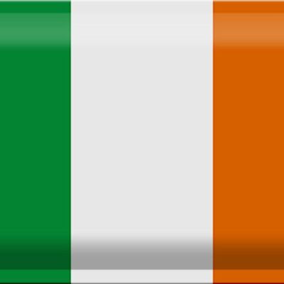Targa in metallo Bandiera Irlanda 30x20 cm Bandiera dell'Irlanda