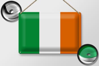 Signe en étain drapeau Irlande 30x20cm drapeau de l'irlande 2