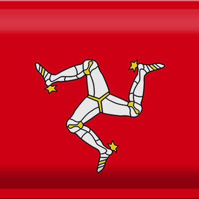 Blechschild Flagge Isle of Man 30x20cm Flag of Isle of Man