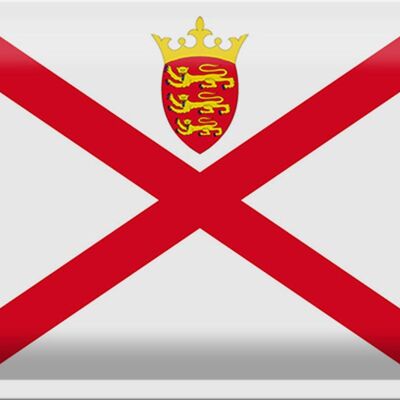 Blechschild Flagge Jersey 30x20cm Flag of Jersey